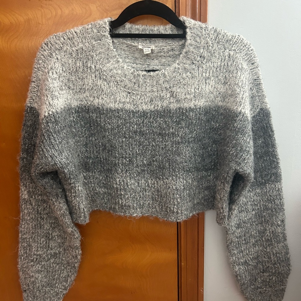 Garage Two-Tone Gray Women's Sweater